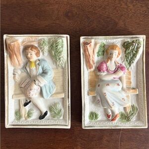 Vintage Hadson Japan wall plaques